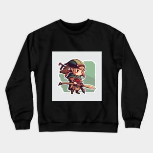 Anime Samurai Elf Crewneck Sweatshirt